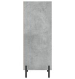 VidaXL Dressoir 34,5x32,5x90 cm bewerkt hout betongrijs