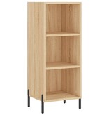 VidaXL Dressoir 34,5x32,5x90 cm bewerkt hout sonoma eikenkleurig