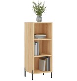 VidaXL Dressoir 34,5x32,5x90 cm bewerkt hout sonoma eikenkleurig