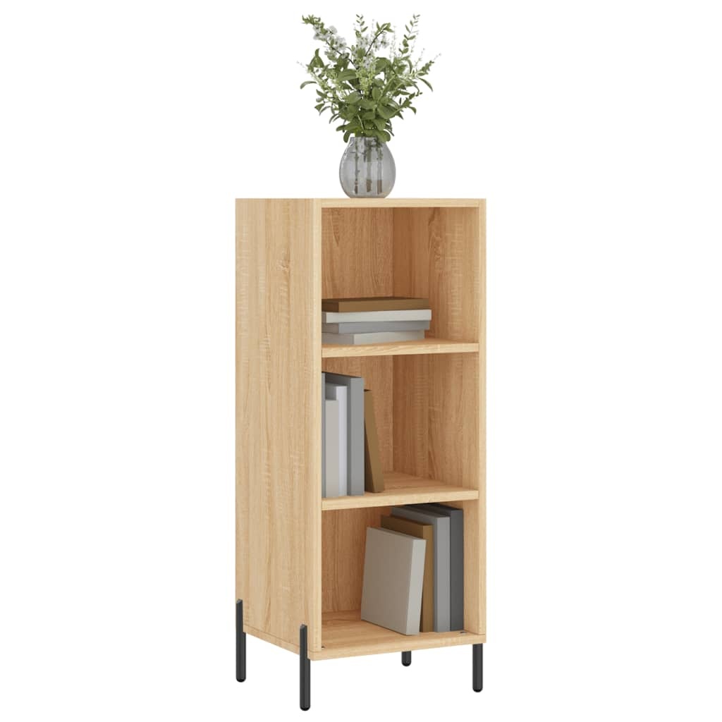 VidaXL Dressoir 34,5x32,5x90 cm bewerkt hout sonoma eikenkleurig