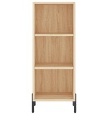 VidaXL Dressoir 34,5x32,5x90 cm bewerkt hout sonoma eikenkleurig