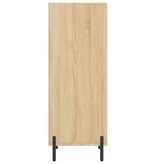 VidaXL Dressoir 34,5x32,5x90 cm bewerkt hout sonoma eikenkleurig