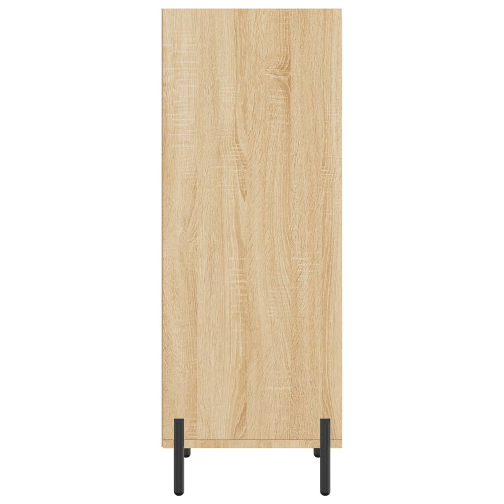 VidaXL Dressoir 34,5x32,5x90 cm bewerkt hout sonoma eikenkleurig