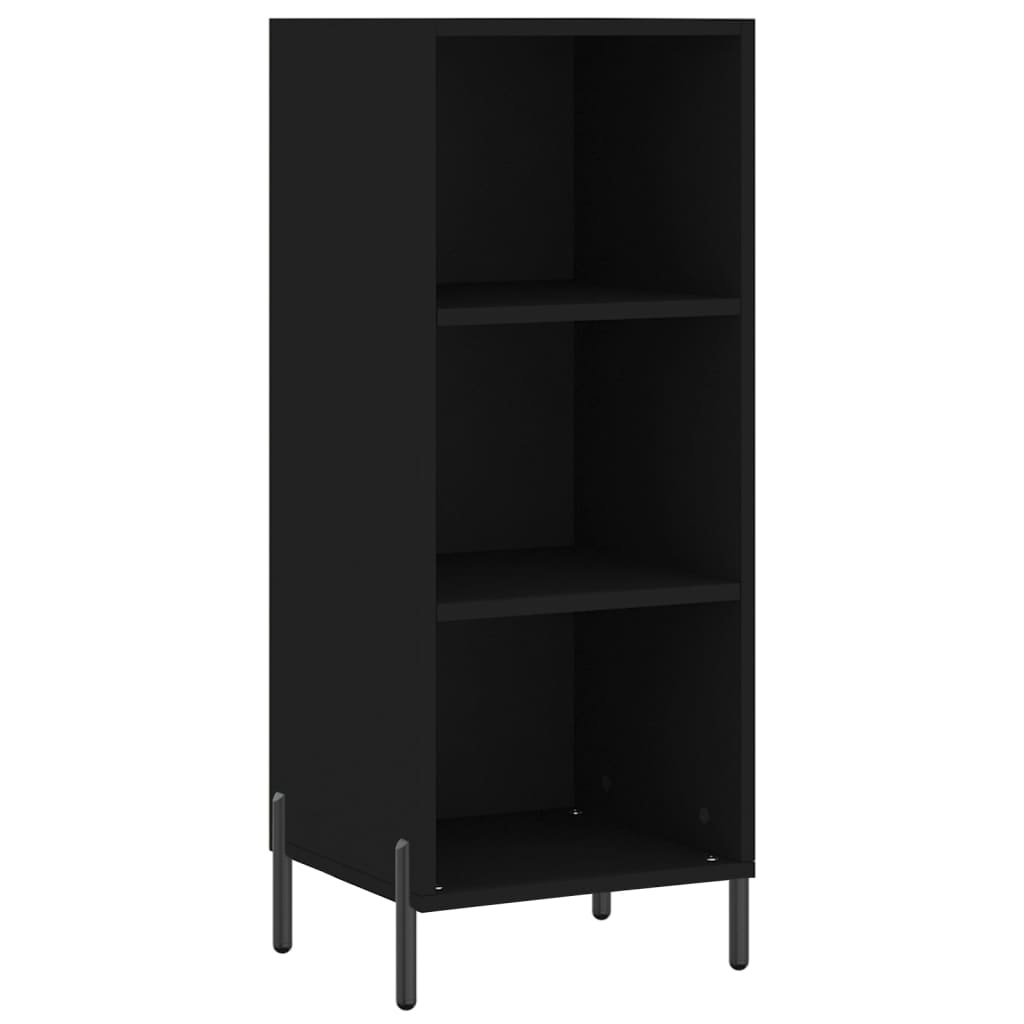 VidaXL Dressoir 34,5x32,5x90 cm bewerkt hout zwart