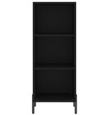 VidaXL Dressoir 34,5x32,5x90 cm bewerkt hout zwart