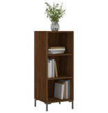 VidaXL Dressoir 34,5x32,5x90 cm bewerkt hout bruineikenkleurig