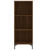 VidaXL Dressoir 34,5x32,5x90 cm bewerkt hout bruineikenkleurig