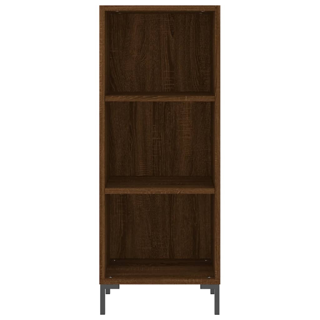 VidaXL Dressoir 34,5x32,5x90 cm bewerkt hout bruineikenkleurig