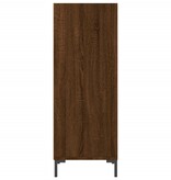 VidaXL Dressoir 34,5x32,5x90 cm bewerkt hout bruineikenkleurig