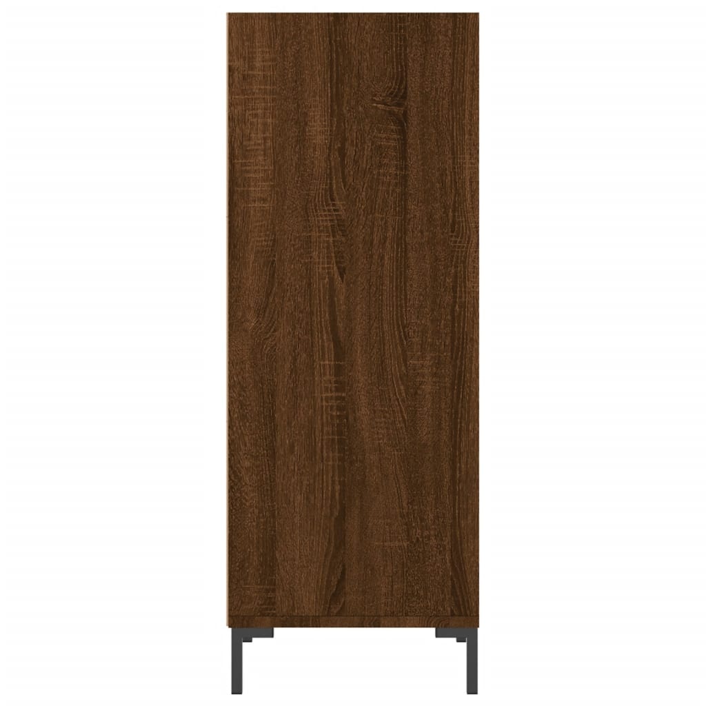 VidaXL Dressoir 34,5x32,5x90 cm bewerkt hout bruineikenkleurig