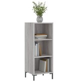 VidaXL Dressoir 34,5x32,5x90 cm bewerkt hout grijs sonoma eikenkleurig