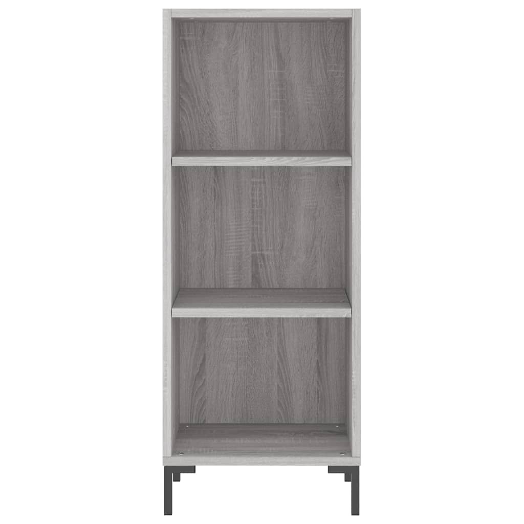 VidaXL Dressoir 34,5x32,5x90 cm bewerkt hout grijs sonoma eikenkleurig