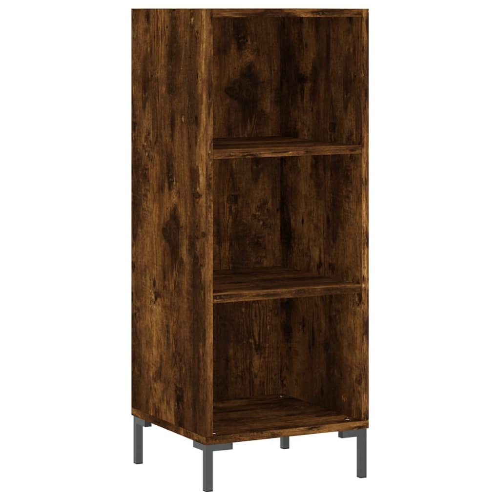 VidaXL Dressoir 34,5x32,5x90 cm bewerkt hout gerookt eikenkleurig
