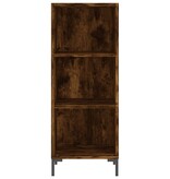 VidaXL Dressoir 34,5x32,5x90 cm bewerkt hout gerookt eikenkleurig