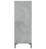 VidaXL Dressoir 34,5x32,5x90 cm bewerkt hout betongrijs