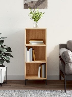 VidaXL Dressoir 34,5x32,5x90 cm bewerkt hout sonoma eikenkleurig