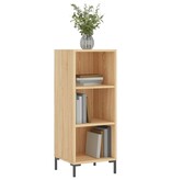 VidaXL Dressoir 34,5x32,5x90 cm bewerkt hout sonoma eikenkleurig