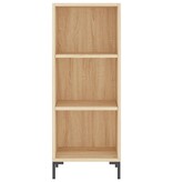 VidaXL Dressoir 34,5x32,5x90 cm bewerkt hout sonoma eikenkleurig