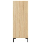 VidaXL Dressoir 34,5x32,5x90 cm bewerkt hout sonoma eikenkleurig