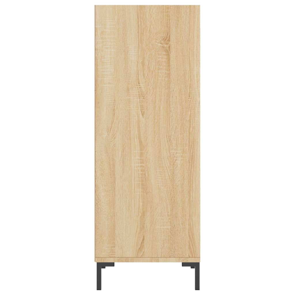 VidaXL Dressoir 34,5x32,5x90 cm bewerkt hout sonoma eikenkleurig