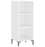 VidaXL Dressoir 34,5x32,5x90 cm bewerkt hout hoogglans wit