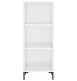 VidaXL Dressoir 34,5x32,5x90 cm bewerkt hout hoogglans wit