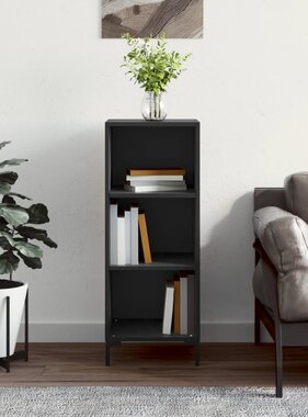 VidaXL Dressoir 34,5x32,5x90 cm bewerkt hout zwart