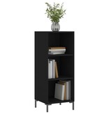VidaXL Dressoir 34,5x32,5x90 cm bewerkt hout zwart
