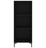 VidaXL Dressoir 34,5x32,5x90 cm bewerkt hout zwart