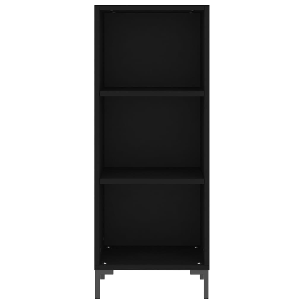 VidaXL Dressoir 34,5x32,5x90 cm bewerkt hout zwart