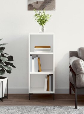 VidaXL Dressoir 34,5x32,5x90 cm bewerkt hout wit