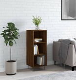 VidaXL Dressoir 34,5x32,5x90 cm bewerkt hout bruineikenkleurig