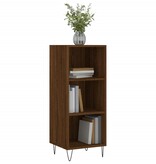 VidaXL Dressoir 34,5x32,5x90 cm bewerkt hout bruineikenkleurig