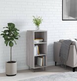 VidaXL Dressoir 34,5x32,5x90 cm bewerkt hout grijs sonoma eikenkleurig