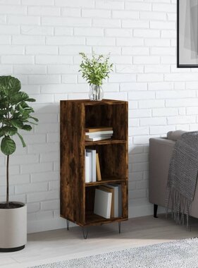 VidaXL Dressoir 34,5x32,5x90 cm bewerkt hout gerookt eikenkleurig