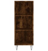 VidaXL Dressoir 34,5x32,5x90 cm bewerkt hout gerookt eikenkleurig