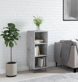 VidaXL Dressoir 34,5x32,5x90 cm bewerkt hout betongrijs