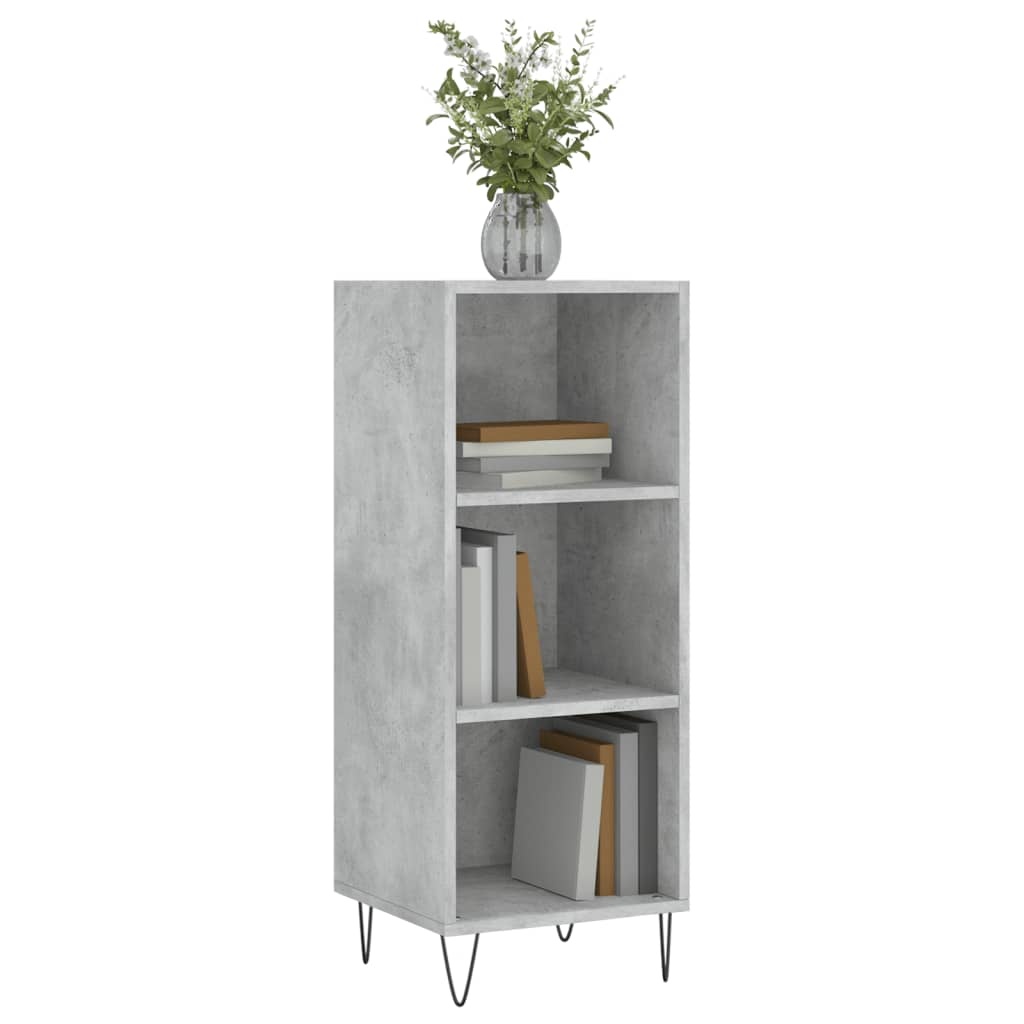VidaXL Dressoir 34,5x32,5x90 cm bewerkt hout betongrijs