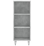 VidaXL Dressoir 34,5x32,5x90 cm bewerkt hout betongrijs
