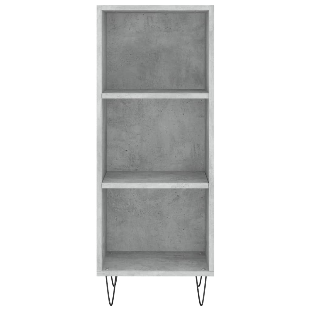 VidaXL Dressoir 34,5x32,5x90 cm bewerkt hout betongrijs
