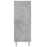VidaXL Dressoir 34,5x32,5x90 cm bewerkt hout betongrijs