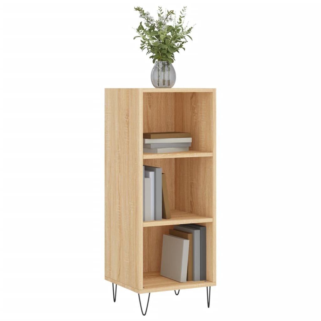 VidaXL Dressoir 34,5x32,5x90 cm bewerkt hout sonoma eikenkleurig