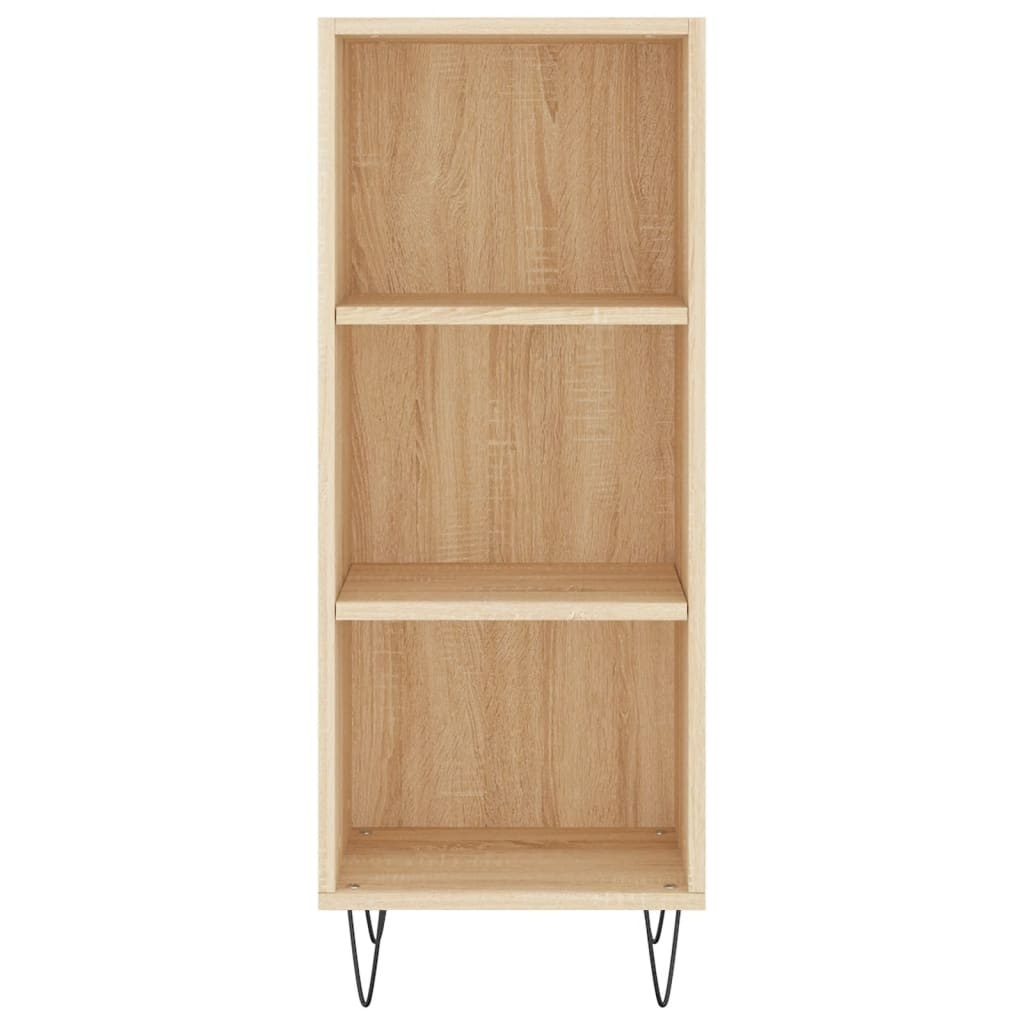 VidaXL Dressoir 34,5x32,5x90 cm bewerkt hout sonoma eikenkleurig