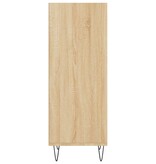 VidaXL Dressoir 34,5x32,5x90 cm bewerkt hout sonoma eikenkleurig