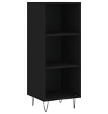 VidaXL Dressoir 34,5x32,5x90 cm bewerkt hout zwart