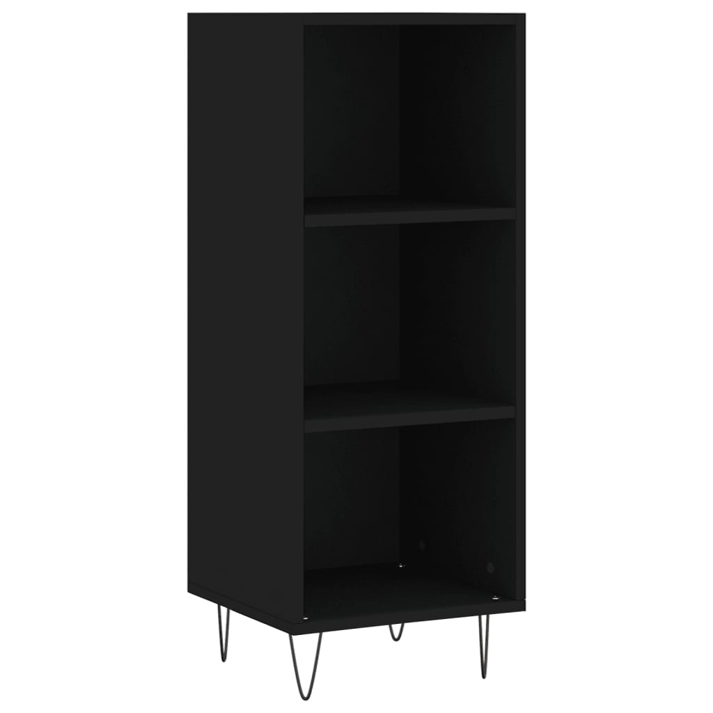 VidaXL Dressoir 34,5x32,5x90 cm bewerkt hout zwart