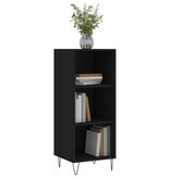 VidaXL Dressoir 34,5x32,5x90 cm bewerkt hout zwart