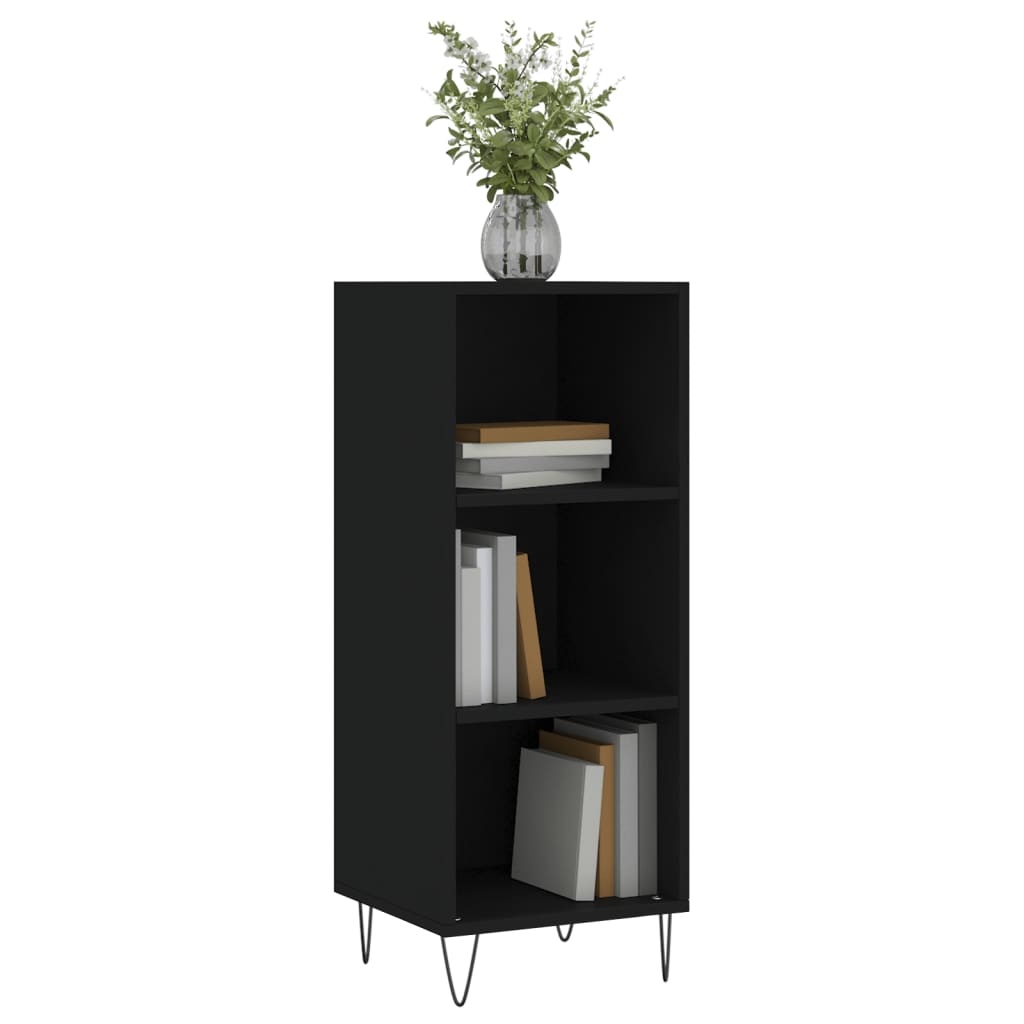 VidaXL Dressoir 34,5x32,5x90 cm bewerkt hout zwart