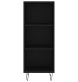 VidaXL Dressoir 34,5x32,5x90 cm bewerkt hout zwart