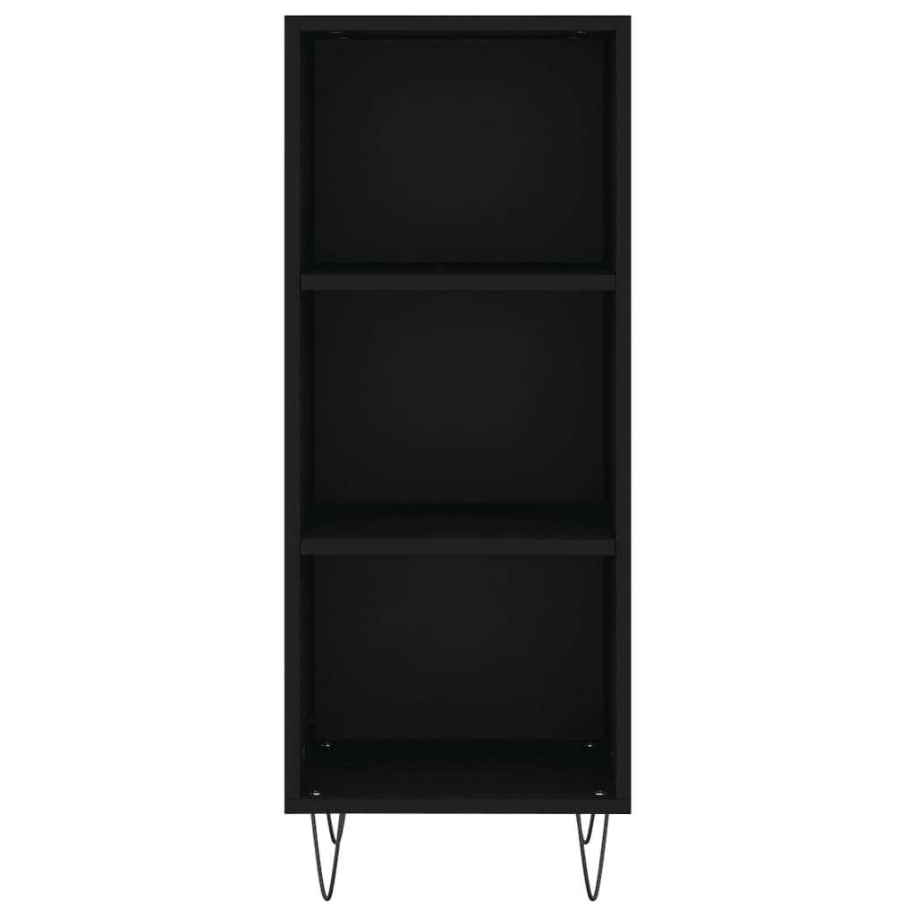 VidaXL Dressoir 34,5x32,5x90 cm bewerkt hout zwart